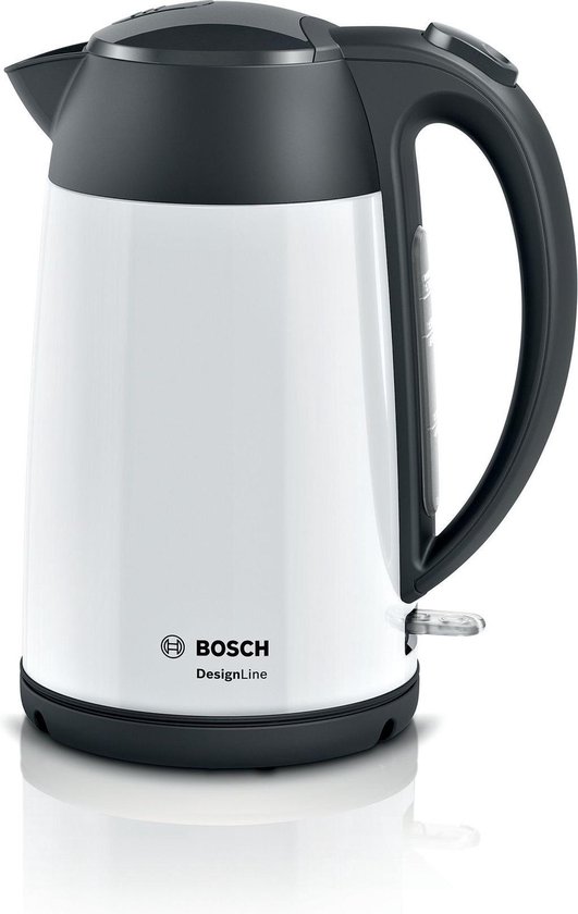 Bosch TWK3P421 DesignLine Waterkoker 1.7L 2400W Wit/Zwart