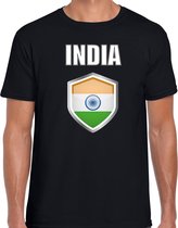 India landen t-shirt zwart heren - Indiaanse landen shirt / kleding - EK / WK / Olympische spelen India outfit S