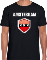Amsterdam t-shirt zwart heren - Amsterdamse shirt / kleding - Amsterdam outfit L