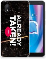 Telefoon Hoesje Alcatel 1B (2020) Leuk TPU Back Cover Already Taken Black