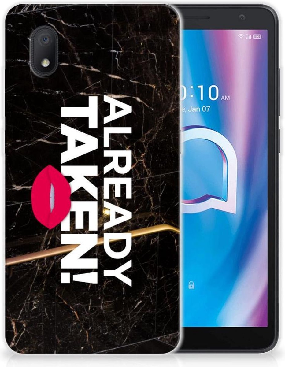 Alcatel 1B (2020) Siliconen hoesje met naam Already Taken Black