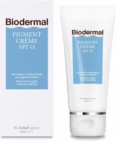 Biodermal Pigmentvlekken crème - SPF 15 - Vermindert pigmentvlekken - pigmentvlekken creme - 50 ml