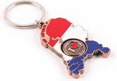Sleutelhanger Landkaart Koper Holland - Souvenir