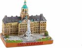 Decoratief Beeld - Niatuur Damplein Amsterdam Souvenir - Keramiek - Matix - Multicolor