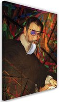Schilderij Man in abstract , 2 maten , multikleur (wanddecoratie)