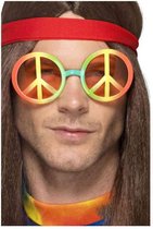 Smiffys - Hippie Kostuum Bril - Multicolours
