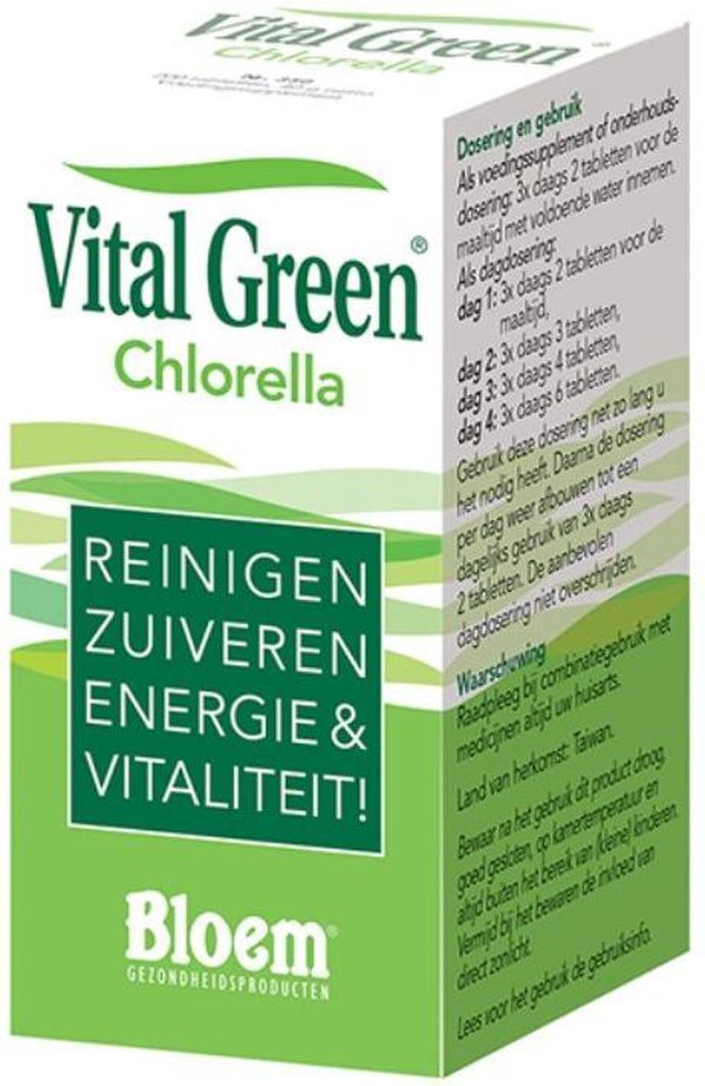 Bloem Vital Green Chlorella - 1000 Tabletten |