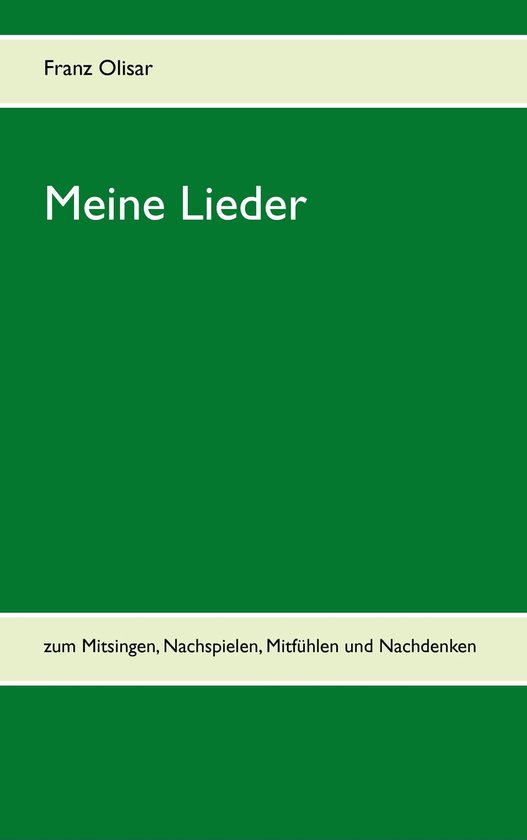 Meine Lieder - cover