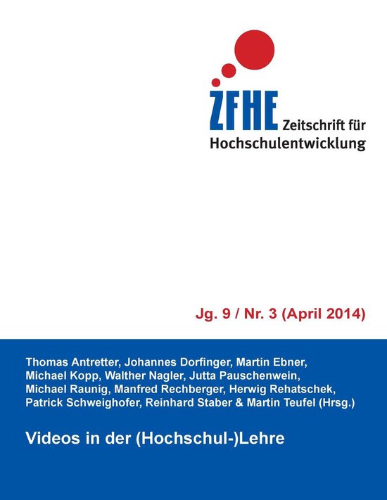 Zeitschrift für Hochschulentwicklung Jg. 9 Nr. 3 - Videos i ... - cover