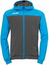 Kempa Prime Multi Jacket kinderen - sportvest - grijs/lichtblauw