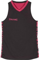 Spalding Essential Rev. Shirt Dames - zwart/roze - maat M