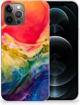 GSM Hoesje iPhone 12 Pro Max TPU Bumper Watercolor Dark