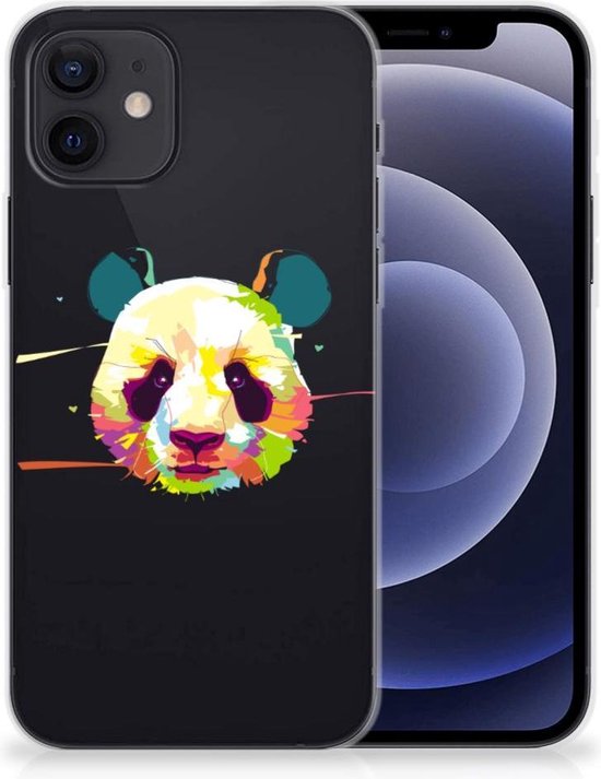 Back Case TPU Siliconen Hoesje iPhone 12 | 12 Pro (6.1") Smartphone hoesje Panda Color