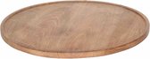 Return to Sender | Luxe ronde hout deco blad dienblad natuurhout - Large 49 cm - Handgemaakt rond