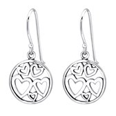 Zilver oorhangers hartjes | oorbellen hartje | oorbellen dames | sieraden vrouw | zilverana | Sterling 925 Silver