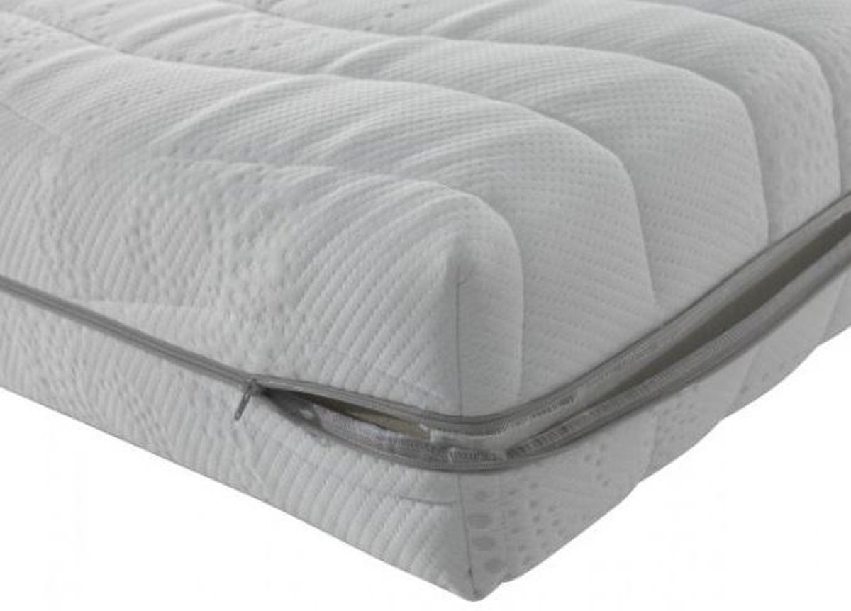 Nessa® Matras Pocketvering Cooltouch - Luxe pocketvering matras heeft 7 zones - hoogwaardig HR koudschuim - 70x200 wit