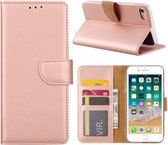 Fonu Boekmodel hoesje iPhone SE 2020 - 8 - 7 Rosegoud