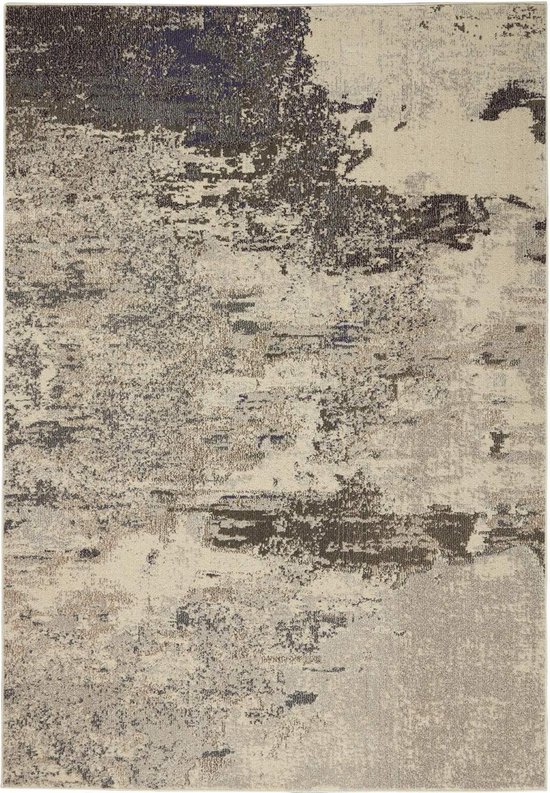 Vloerkleed Nourison Celestial Ivory Grey CES02 - maat 160 x 221 cm