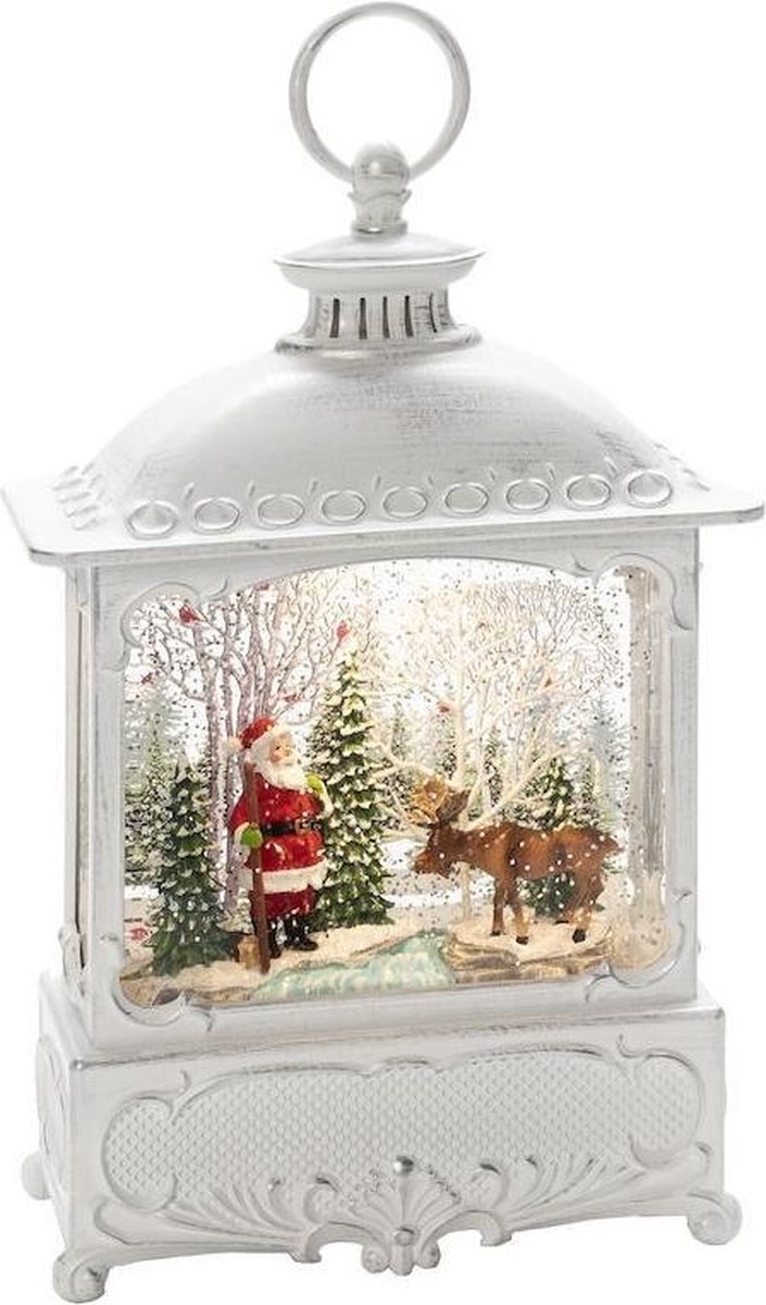 Konstsmide Kerstlantaarn Kerstman 18 X 30 Cm Wit