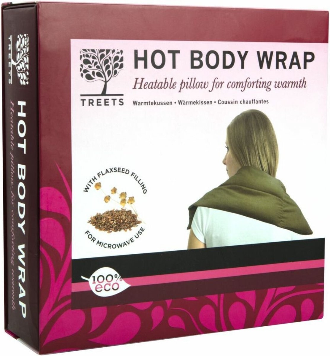 Treets Hot Body Wrap Met Verwarmbare Vulling Massagekussen bol