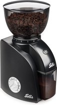 Solis Scala Zero Static 1662 Koffiemolen Elektrisch - Koffiemaler met 24 Maalinstellingen - Coffee Grinder - Antistatisch - Zwart