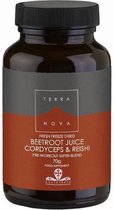 Terranova Beetroot juice cordyceps reishi Inhoud:	70 gram