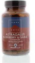 Terranova Astragalus elderberry & garlic complex Inhoud:	100 capsules