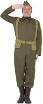 Smiffys - WW2 Home Guard Private Kostuum - XL - Groen