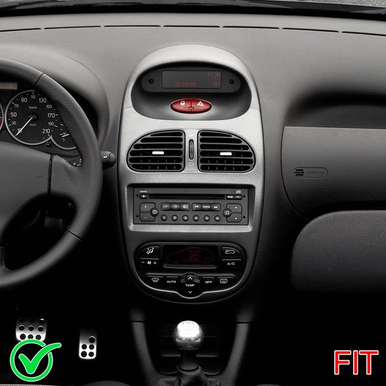 Android 13 Car Stereo GPS Navigation 2+32G for P-eugeot 206 206CC 206SW 2000-2008 Built-in Wireless CarPlay Android Auto 7in Car Radio with Bluetooth WiFi FM/RDS SWC Mirror Link + AHD Backup Camera