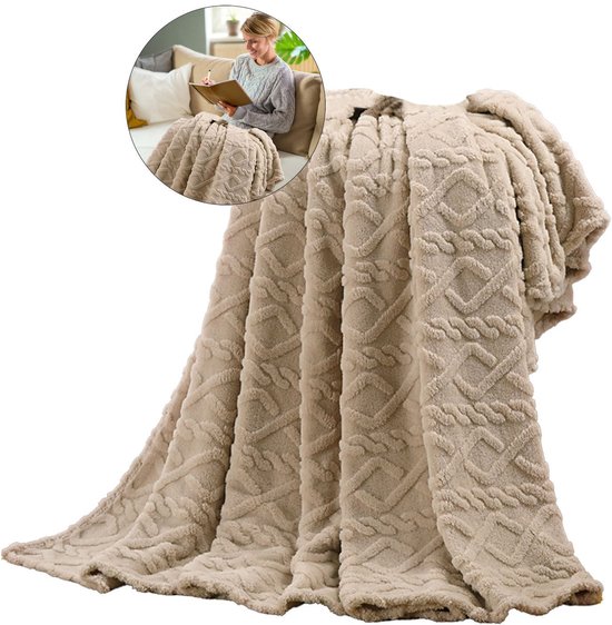 Bankkleed - zacht en comfortabel, ideaal om warm te blijven in de winter, 80*100 cm, geschikt voor bedden, banken, enz., en kan ook als decoratief kleed gebruikt worden.
