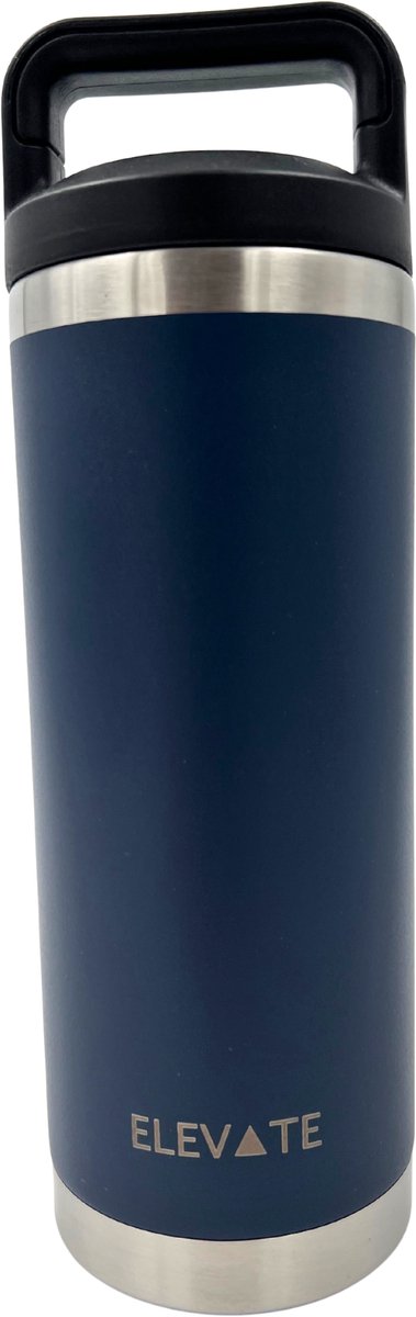 Elevate Premium Thermosfles – 500 ml | Dubbelwandig RVS | Houdt Dranken 24u Koud & 6u Warm | Blauw