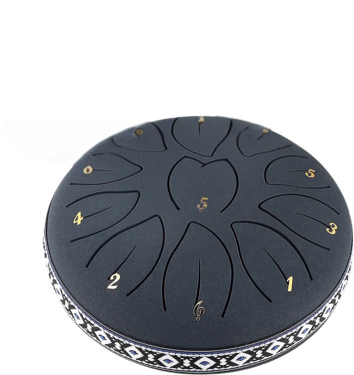 Benelux Select Steel Tongue Drum – Tongue Drum – Regendrum – Veelzijdig Gebruik – Lichtgewicht – Carbon Staal - 16 x 7,5 x 7,5 cm