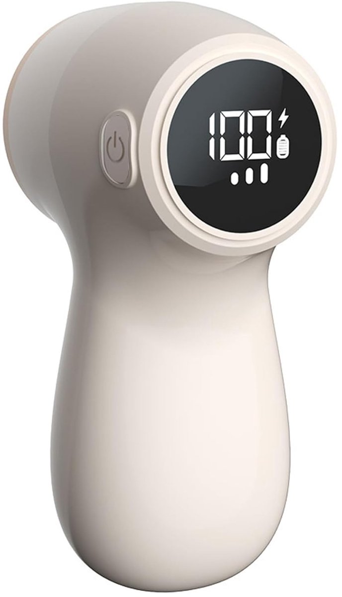 Deze 2-in-1 pluizenverwijderaar voor textiel is oplaadbaar, heeft een led-display en ondersteunt snelladen via USB-C. Hij is perfect voor het verwijderen van pluisjes van truien, dekens, banken en meubels.