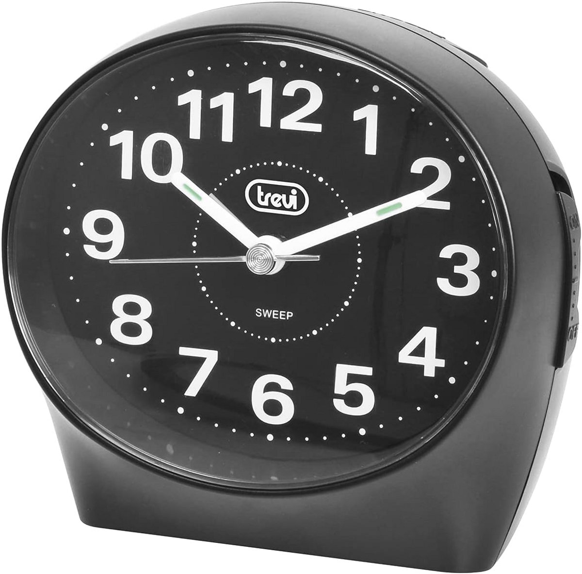 Digitale Wekker met Groot Display, Zwart, Compact Formaat