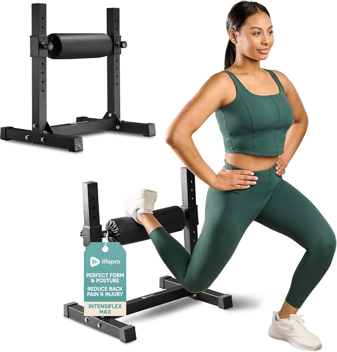 Split Squat Stand Verstelbaar voor Bulgarian Split Squats - Stabiel Trainingsapparaat