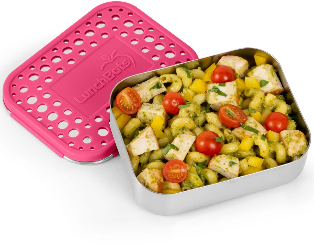 LunchBots duurzame broodtrommels rvs met vakjes zonder plastic