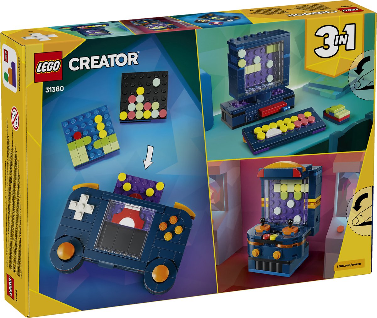 LEGO® Creator 3in1 Retro Spelcomputer Speelgoedmodel - Bouw Om tot Desktop of Speelautomaat - 31380 — afbeelding 20