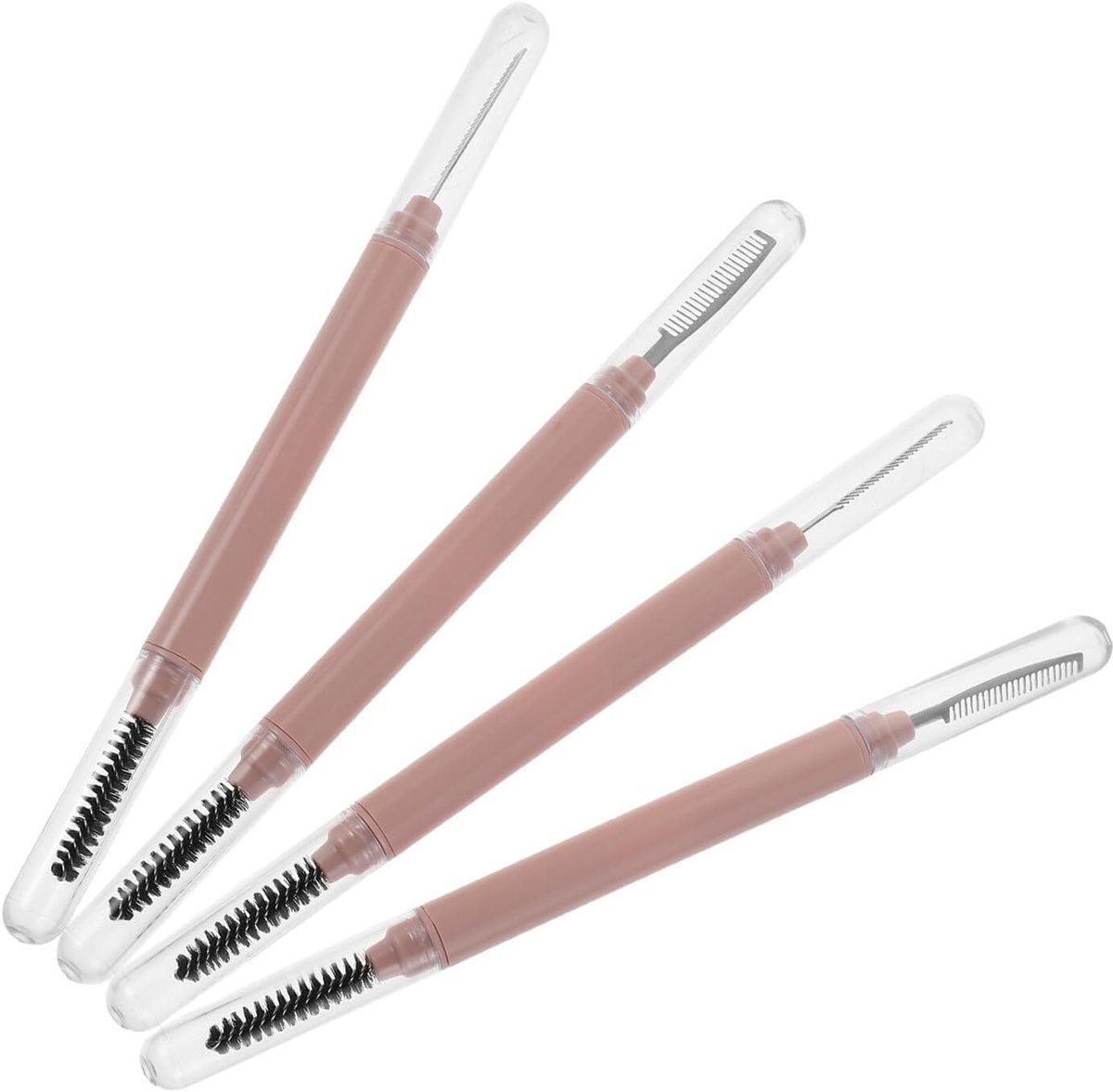 Famanu – Wimperkam set voor scheiden en modelleren van wimpers 5 stuks met beschermkap en gebogen ontwerp