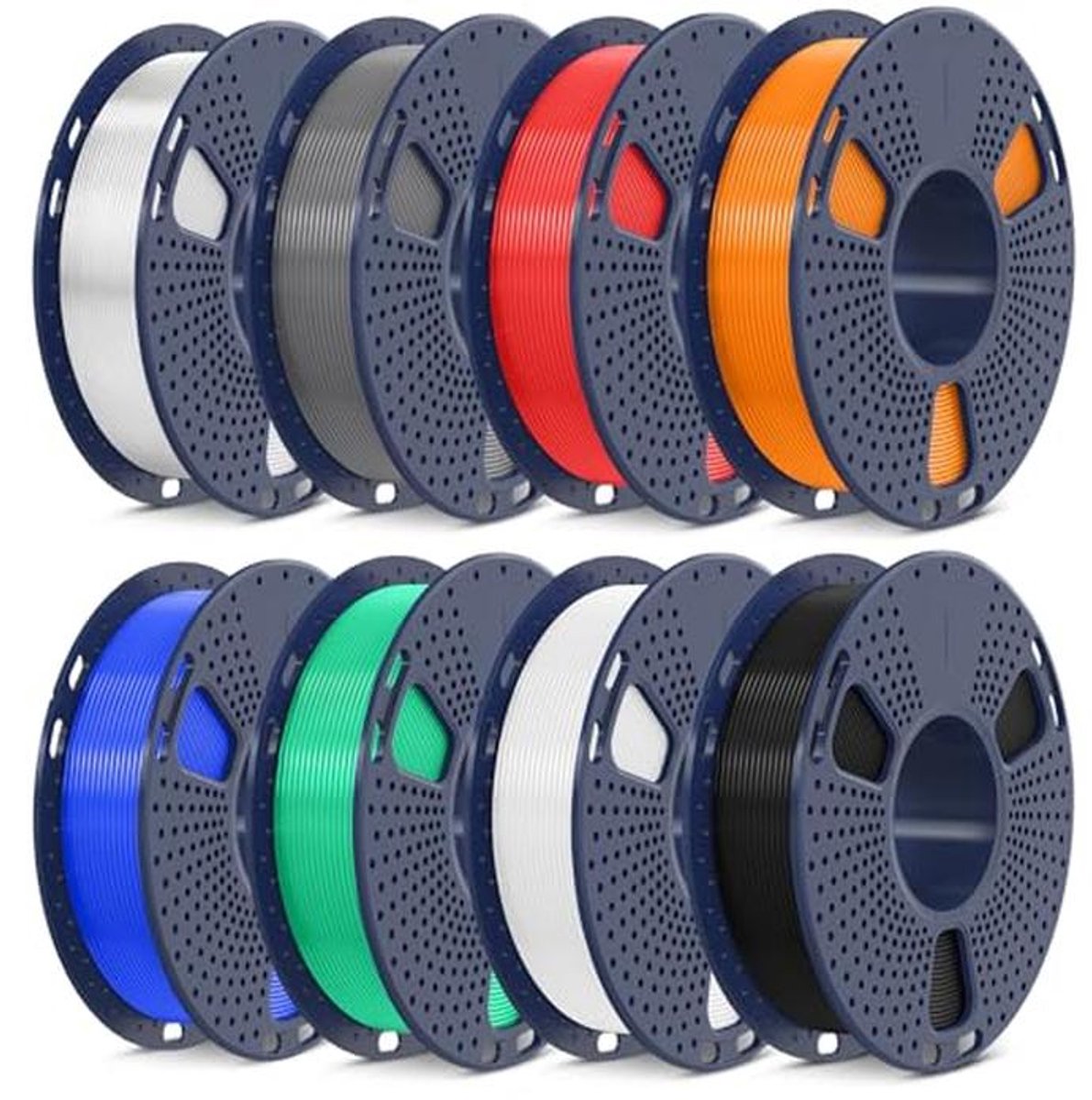 PLA Plus 3D Printer Filament Bundel - 1.75mm, 8 Kleurensets, Totaal 2KG