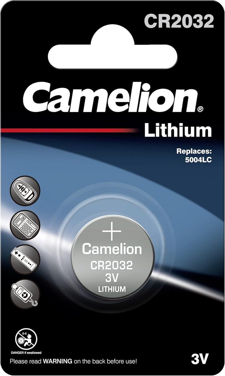 CR2032 Knoopcel Blister - Lithium Batterij 3V