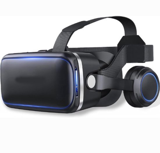 VR Bril - VR-Brillen - VR Bril Smartphone - Virtual Reality Bril - 3D Bril - 3D-Brillen - Compatibel Met Smartphone - Met 3D-Technologie - Verstelbare Groothoeklens - Inclusief Hoogwaardige Stereo-Hoofdtelefoon - Comfortabel Ontwerp