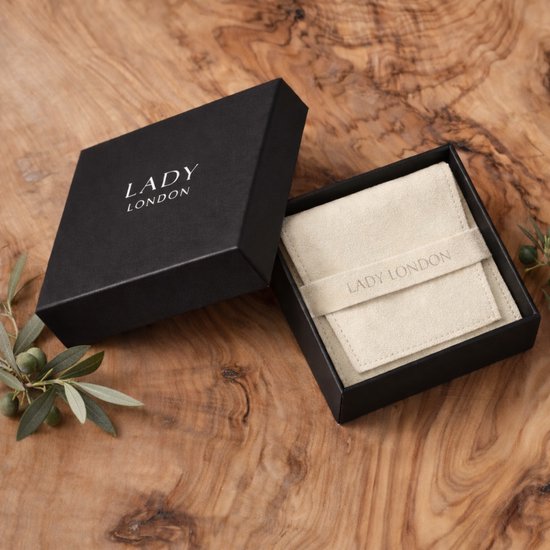 Lady London – Grandes boucles d'oreilles – En forme de cœur – RVS – Couleur or – 1 paire