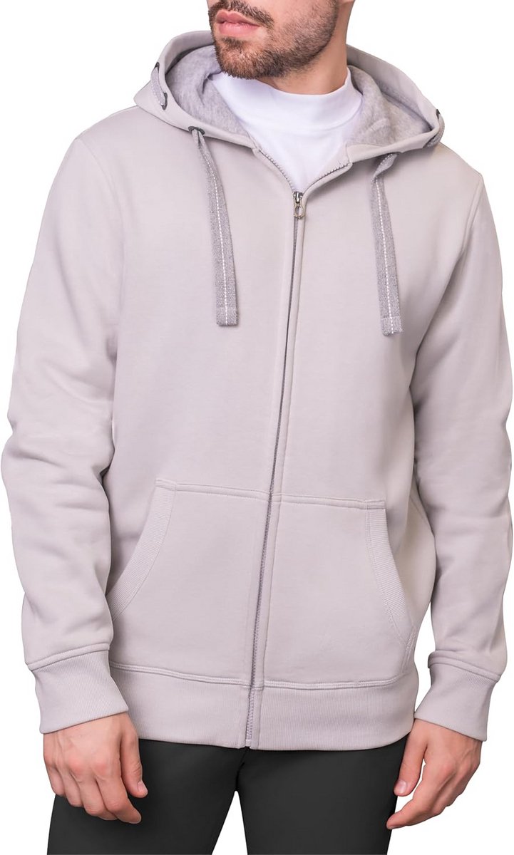 Heren Sweatshirt met Capuchon en Ritssluiting - Zachte Katoenmix