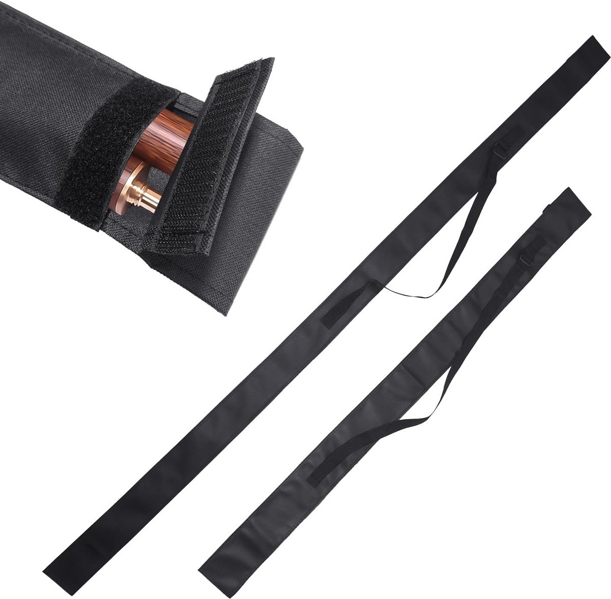 Set van 2 Biljartkeu Hoezen voor Snooker en Poolkeus 3/4 en 1/2 formaat