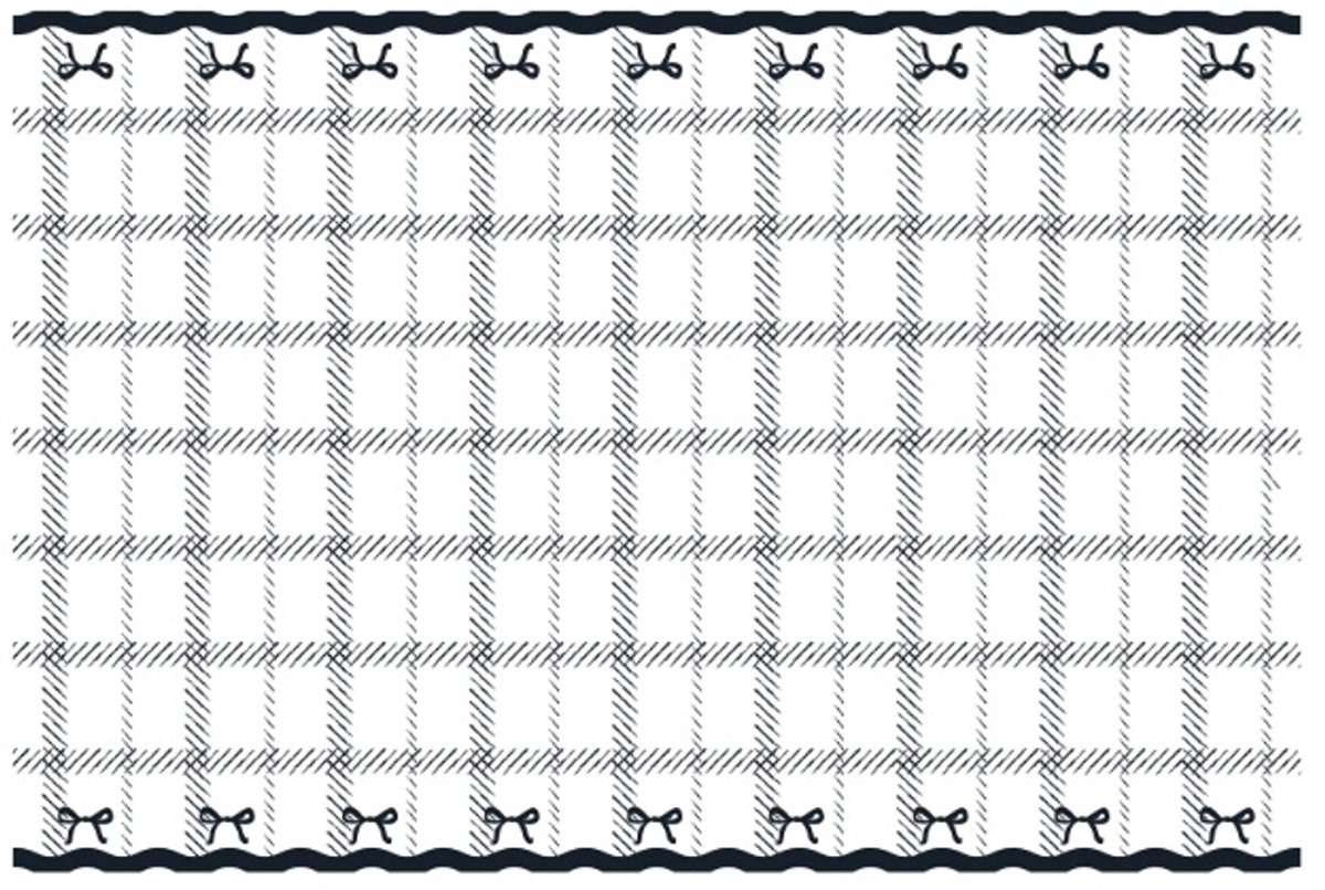 Papieren tafelkleed strikken Elegant Milestone (180x120cm)