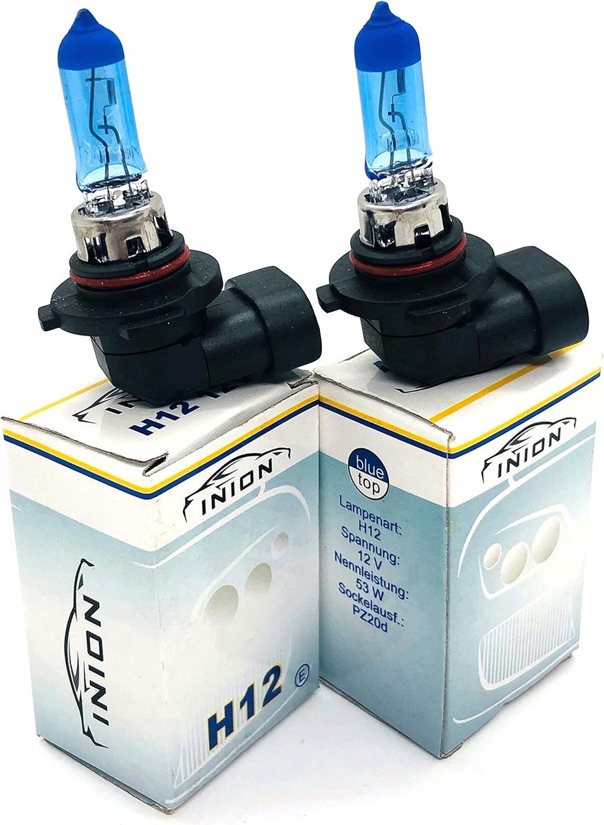 2x 12V H12 Auto Lampen - Xenon Look Halogeen Koplampen voor Dimlicht, Grootlicht & Mistlamp