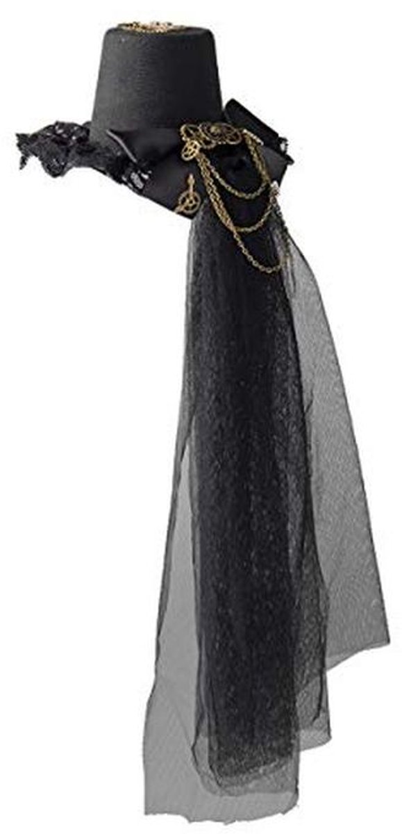 Victoriaanse Steampunk Dames Mini Hoed Haarspeld – Gothic Cilinder Hoofdaccessoire