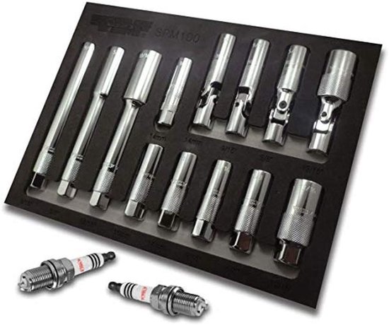 Bougiesleutel, universele T-greep, bougiesleutel, 16 mm, bougieverwijderaar, installatiegereedschapsset, sleutel, schuifstang, T-greep, installatiegereedschapsset