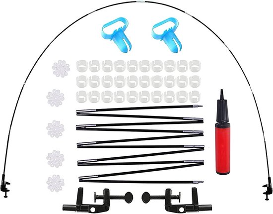 NATOSU Ballonklemmen – 30 Stuks Wit, Voor Ballonbogen, Zuilen En Standaards, 1,9 Cm Opening, Geschikt Voor Verjaardagen, Bruiloften En Babyshowers