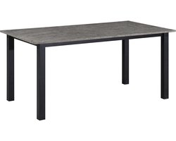 Durham-Eettafel 160x90 cm, 6 plaatsen in beton uiterlijk